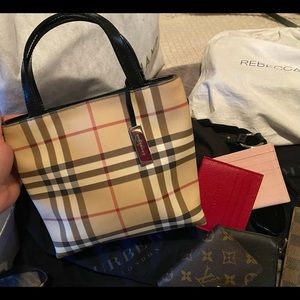 Burberry mini nova check tote